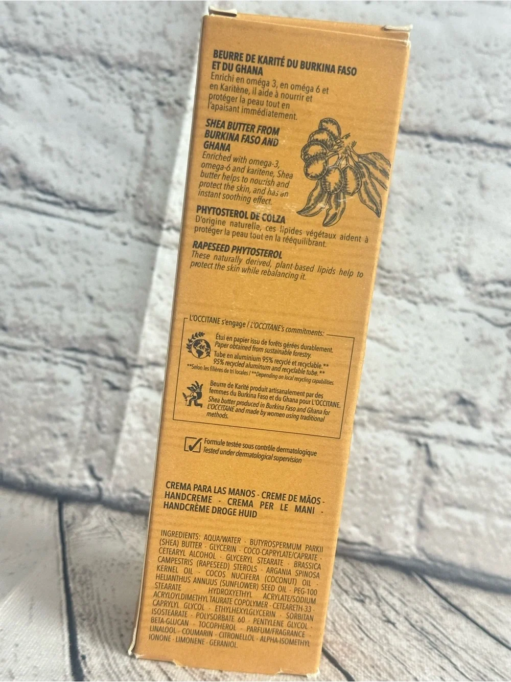 L'OCCITANE Hand Cream Box - Tan & Blue